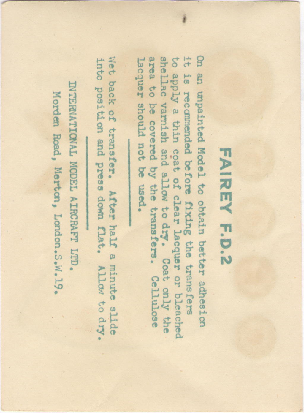 FROG 333P Fairey Delta 2, IMA Ltd, initial release, 1958 box
